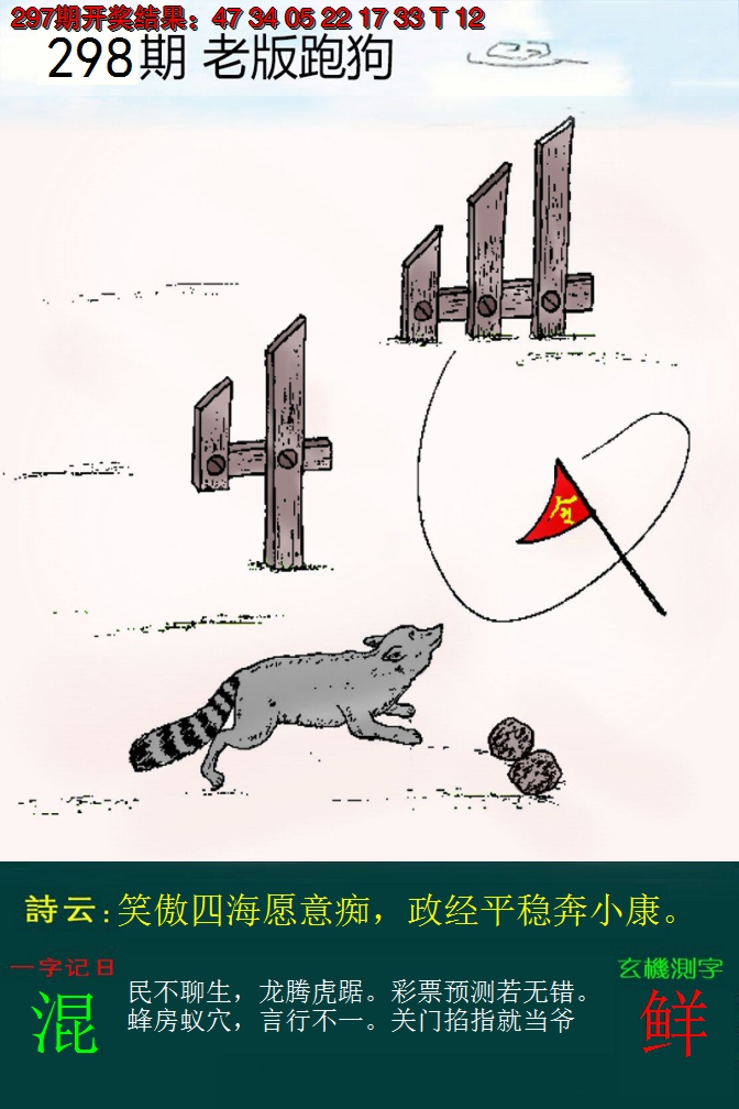 2024298期老版跑狗