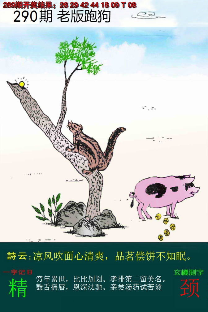 2024290期老版跑狗
