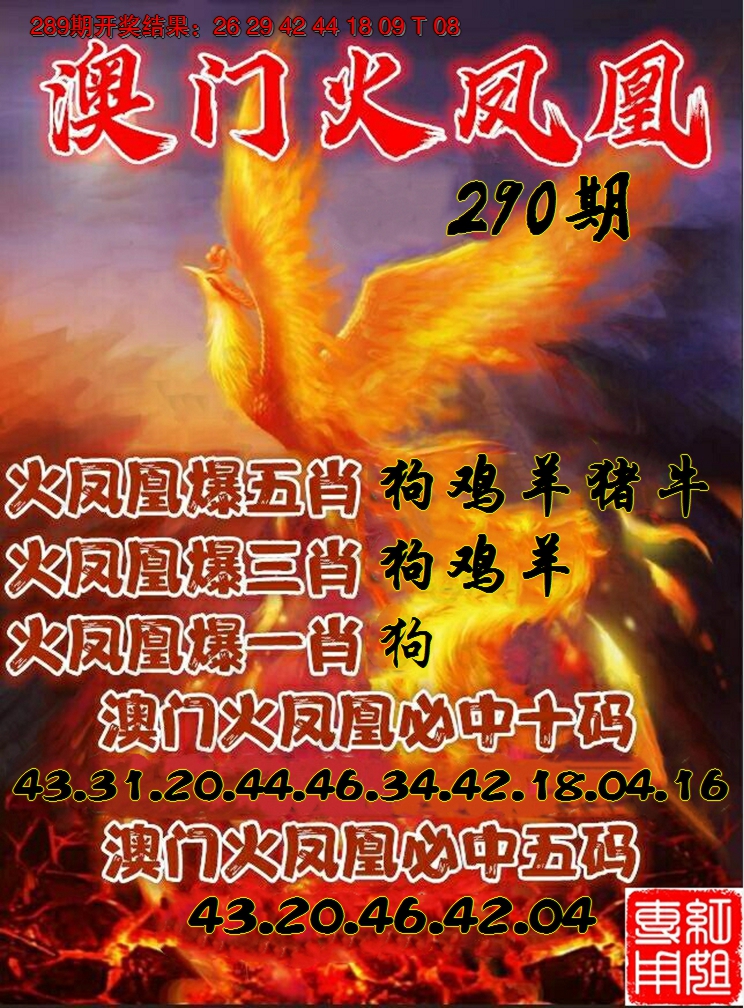 2024290期火凤凰