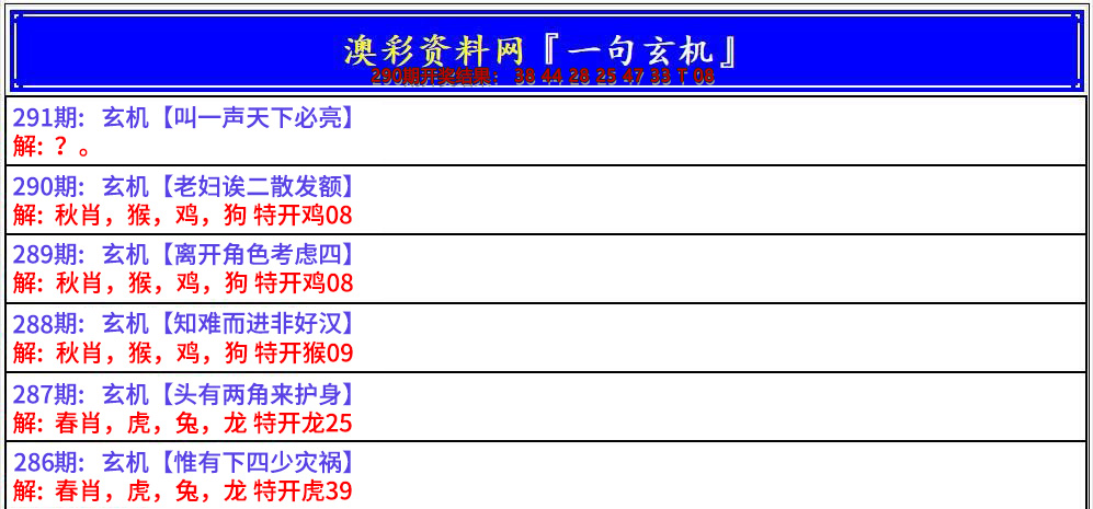 2024291期澳门一句玄机