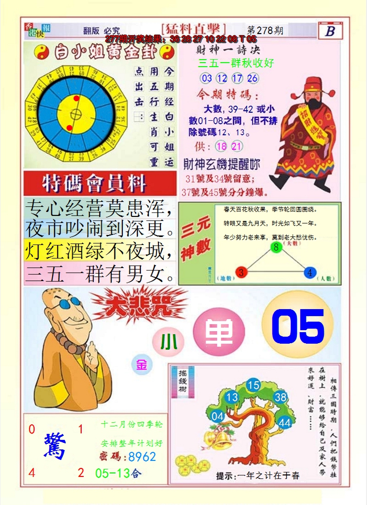 2024278期猛料直击B