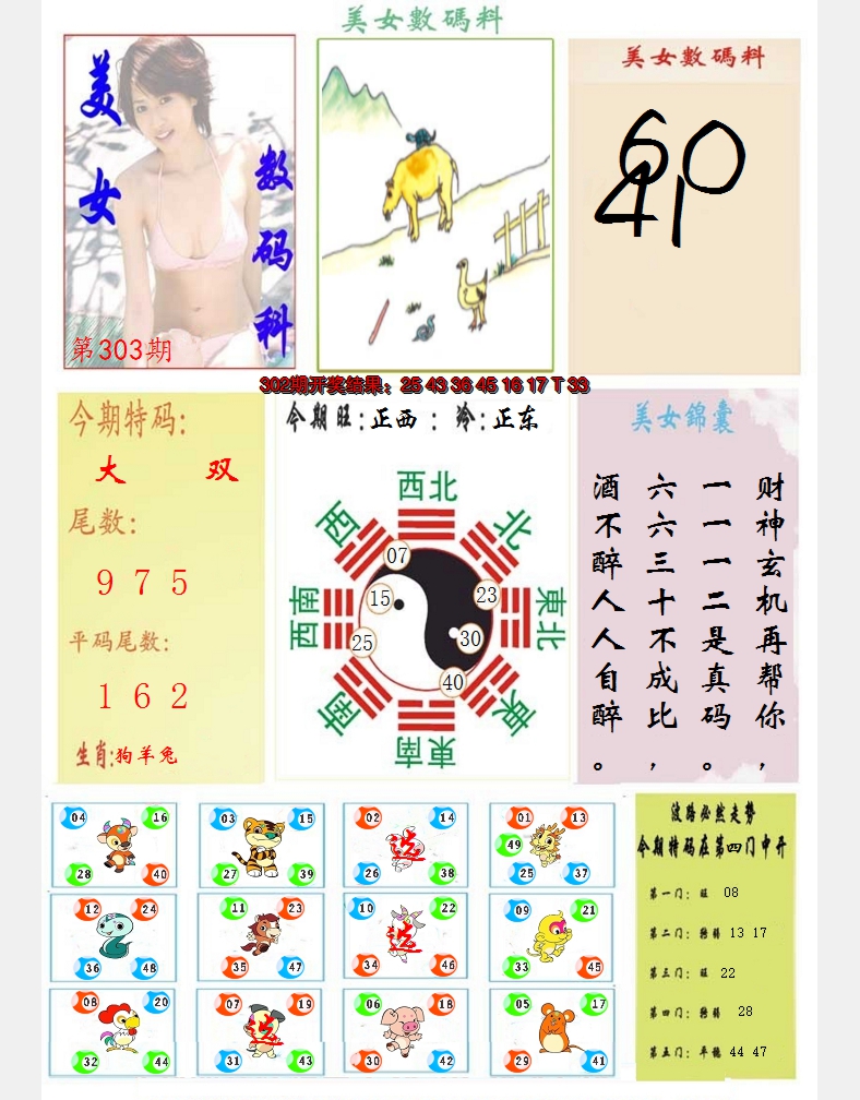 2024303期美女数码料