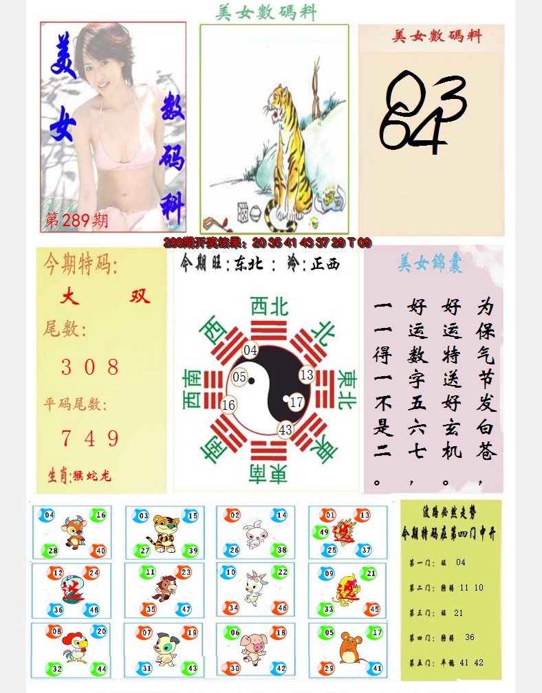 2024289期美女数码料