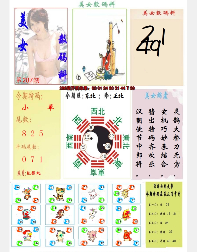 2024287期美女数码料