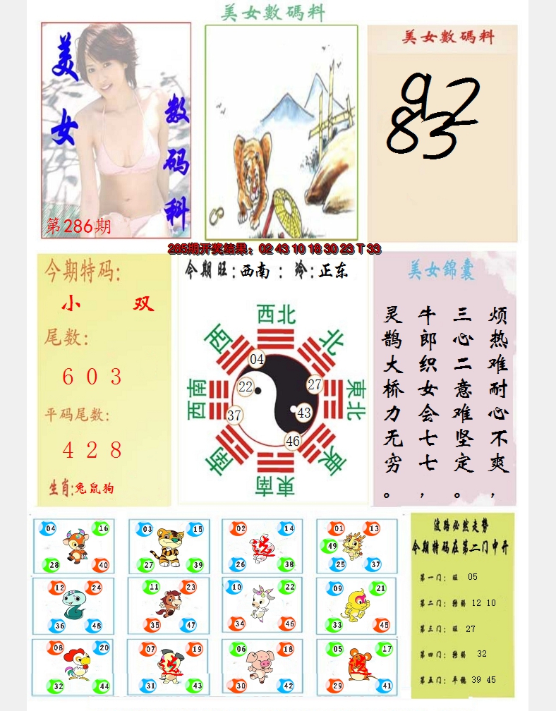 2024286期美女数码料