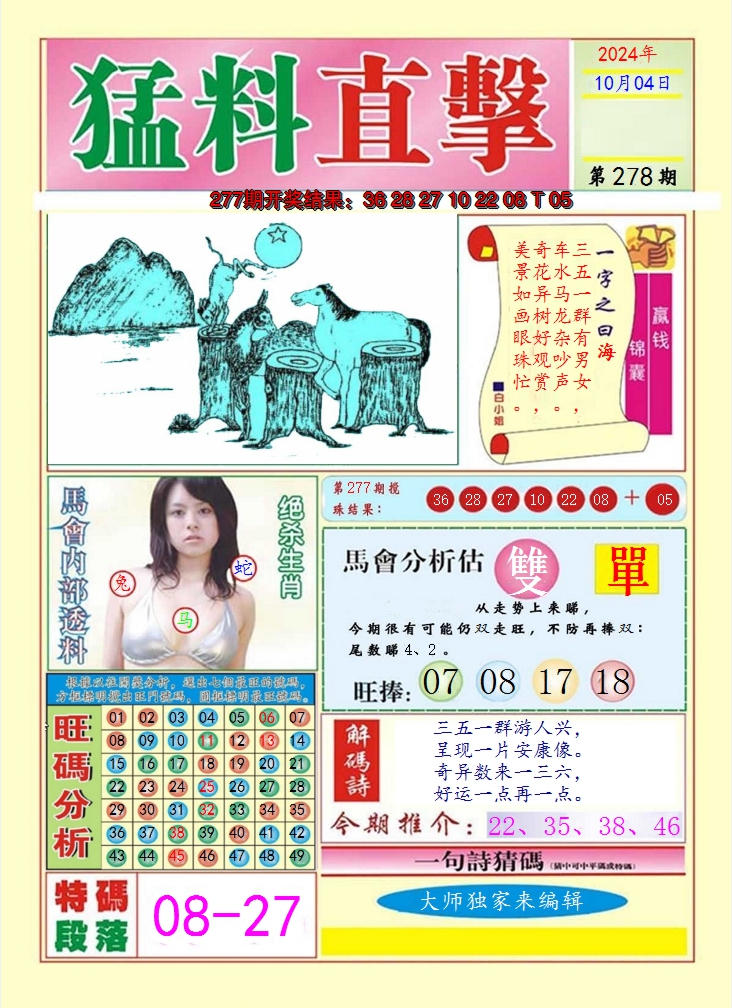 2024278期猛料直击A