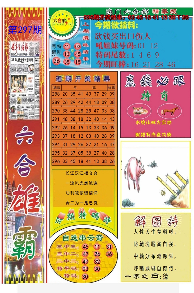 2024297期六合雄霸