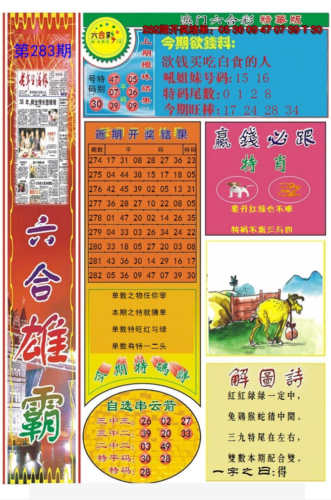 2024283期六合雄霸