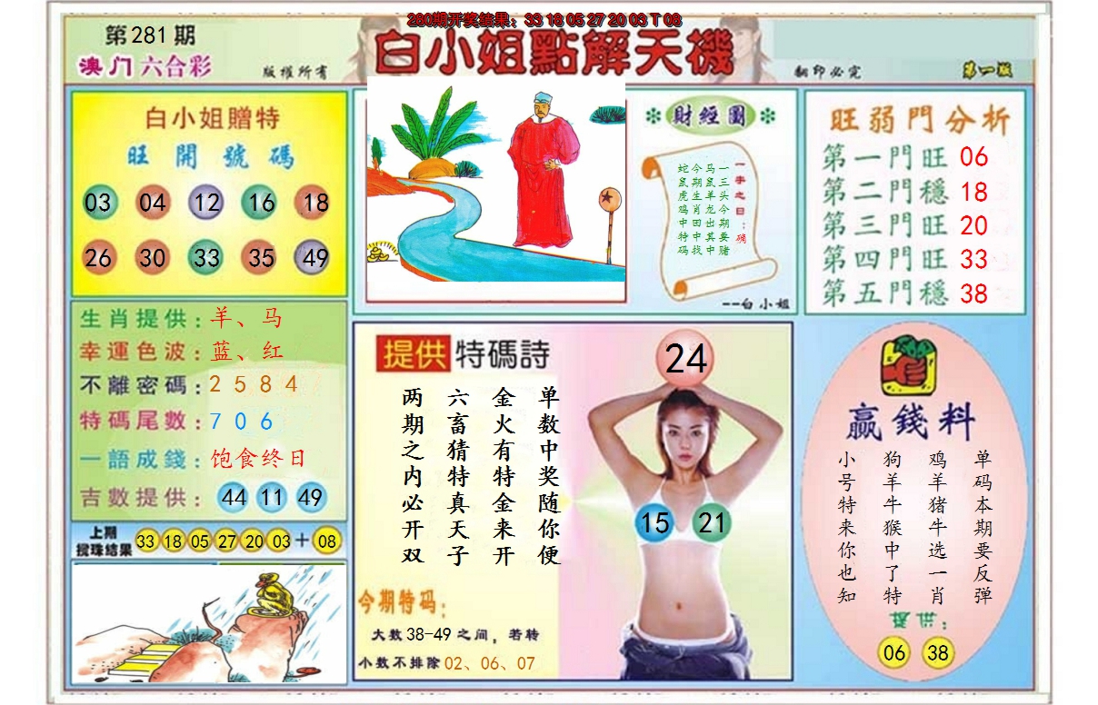 2024281期白小姐点解天机A