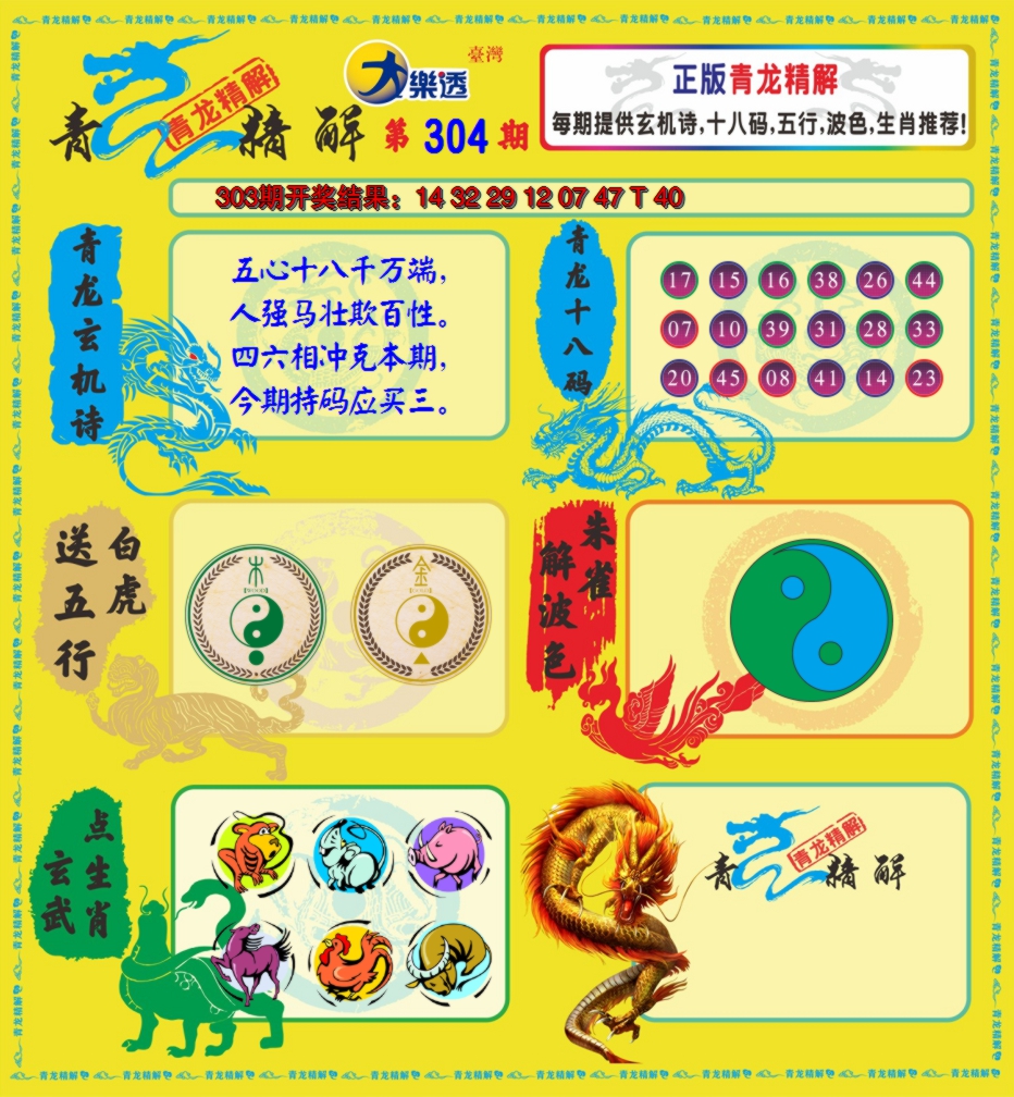 2024304期青龙精解