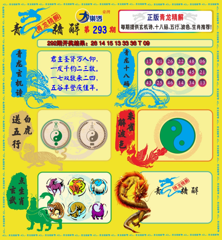 2024293期青龙精解