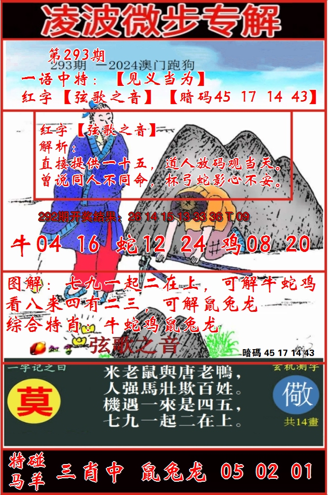 2024293期凌波微步