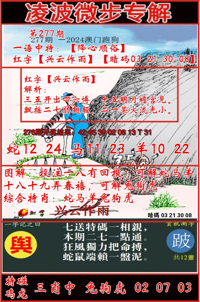 2024277期凌波微步
