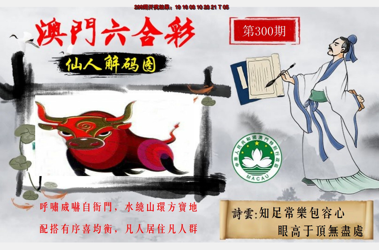 2024300期仙人解码图