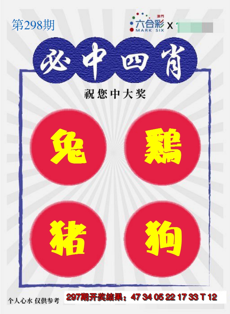 2024298期必中四肖S
