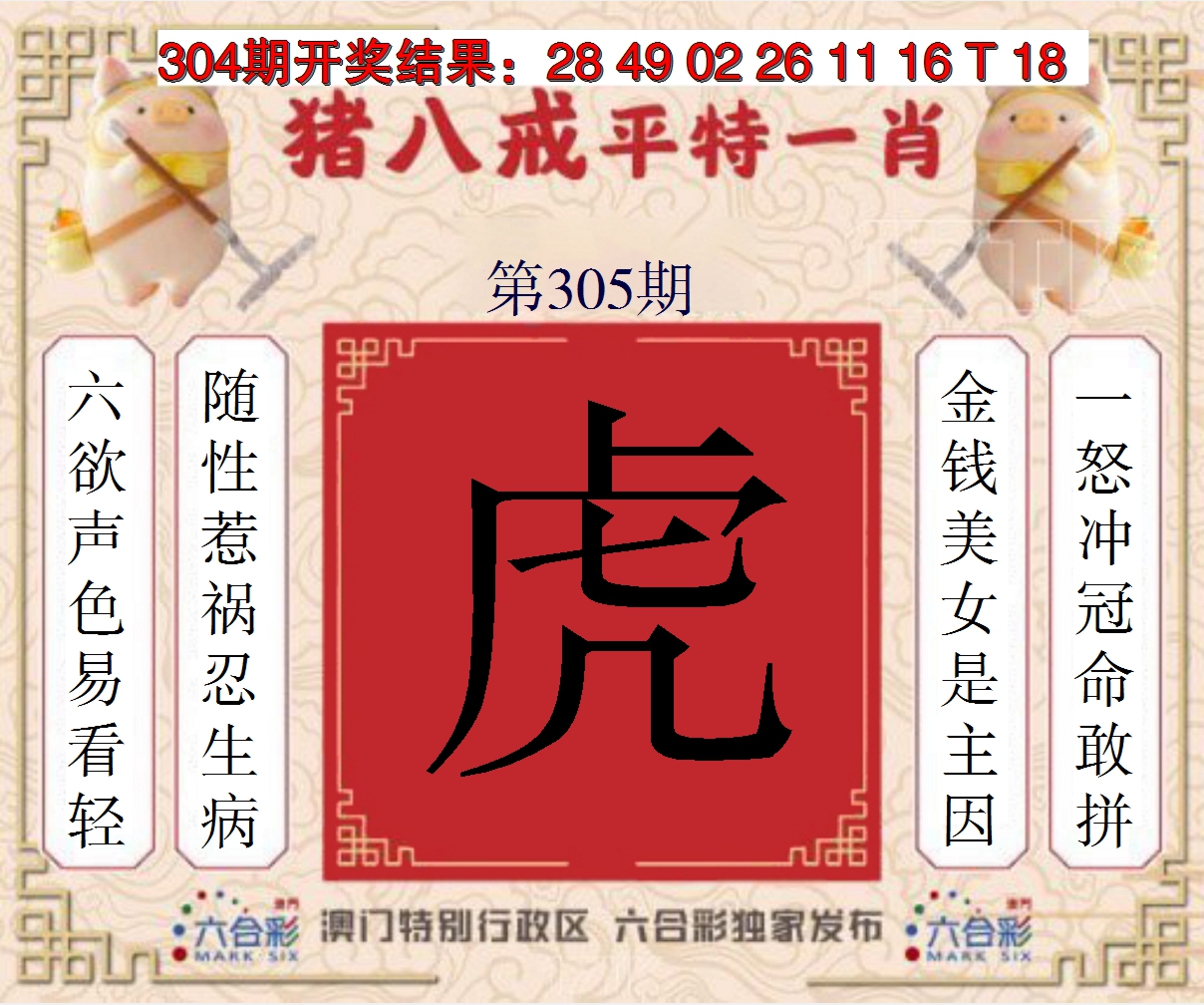 2024305期猪八戒平特一肖
