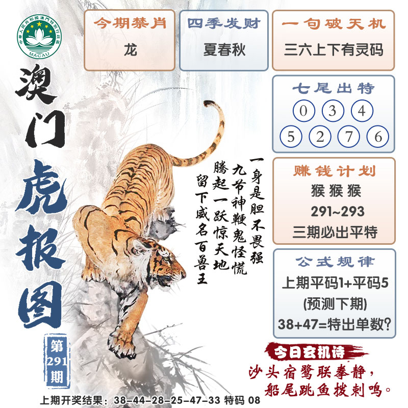 2024291期澳门虎报图