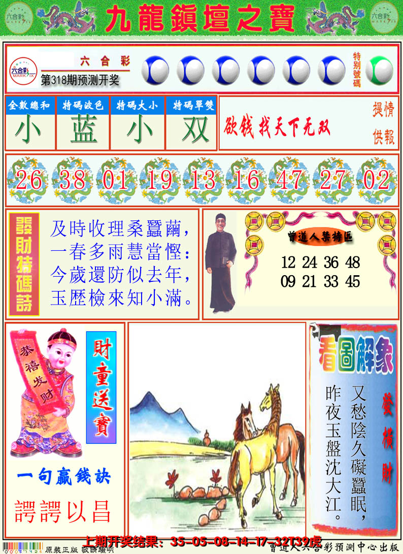 2024318期澳门挂牌解特码A
