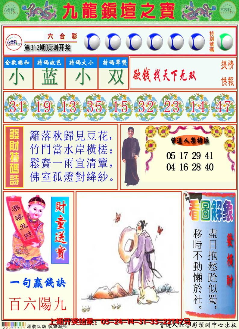 2024312期澳门挂牌解特码A