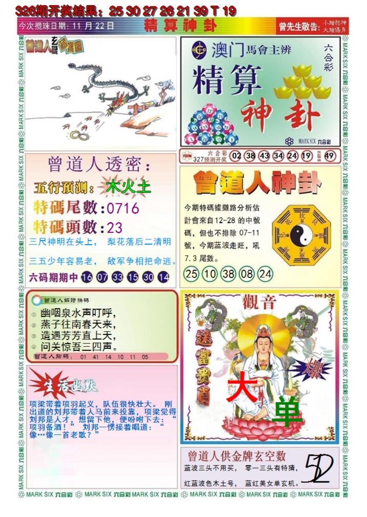 2024327期澳门精算神卦