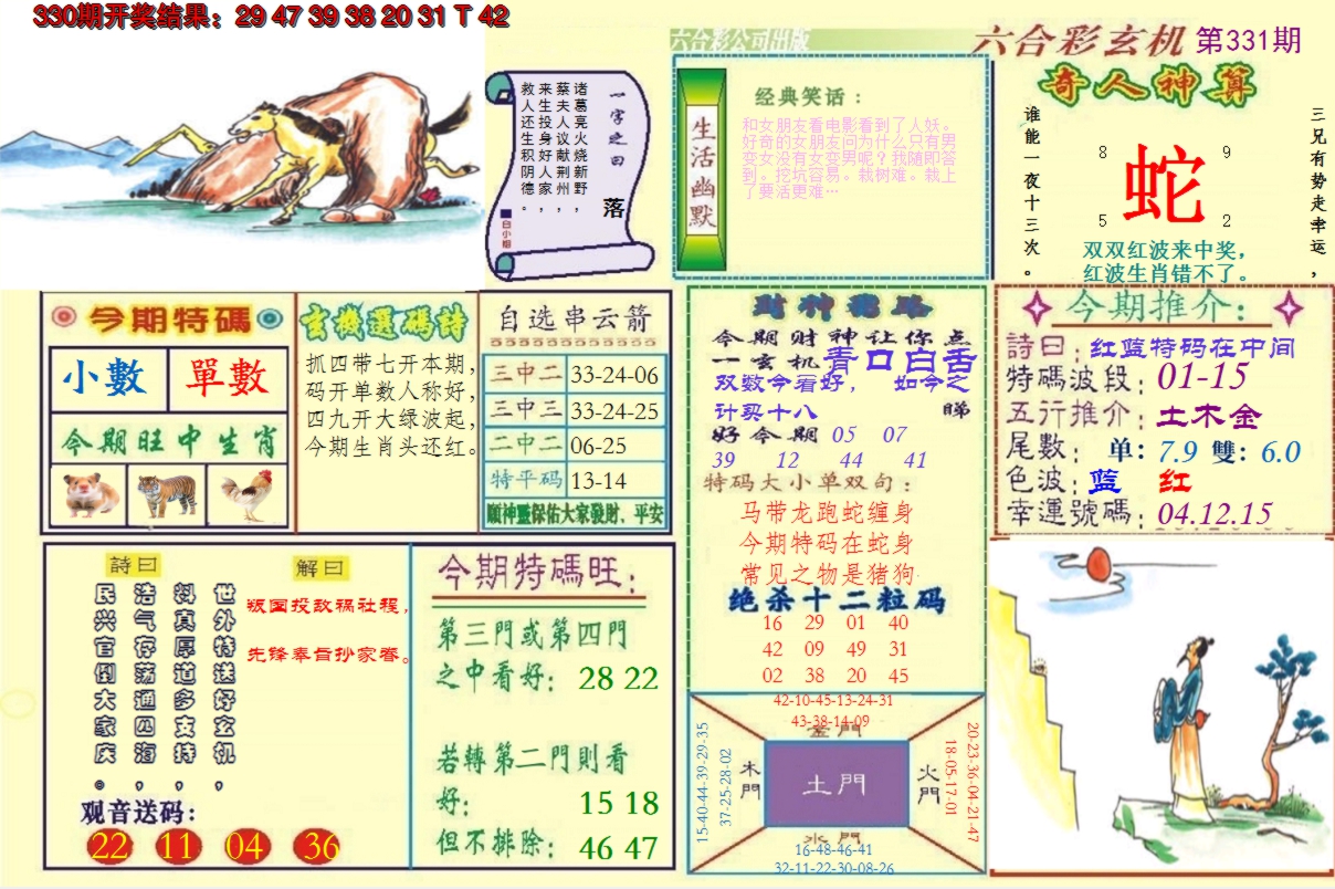 2024331期澳门六合玄机
