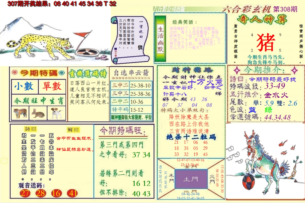 2024308期澳门六合玄机