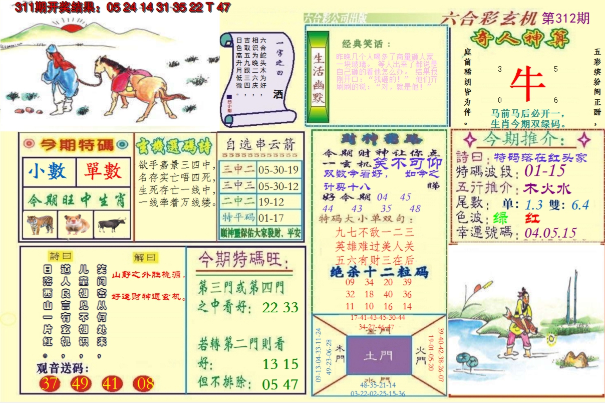 2024312期澳门六合玄机