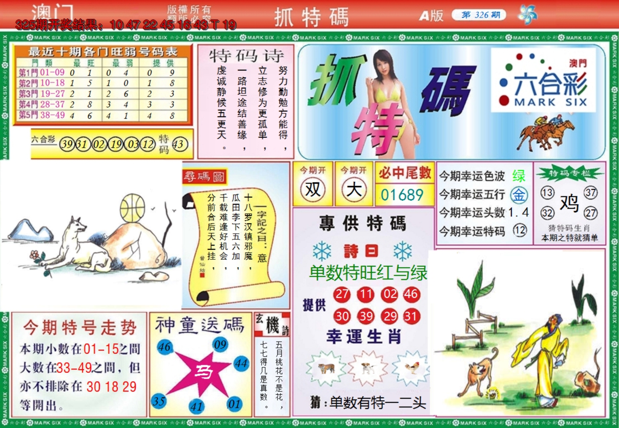 2024326期澳门抓特码A