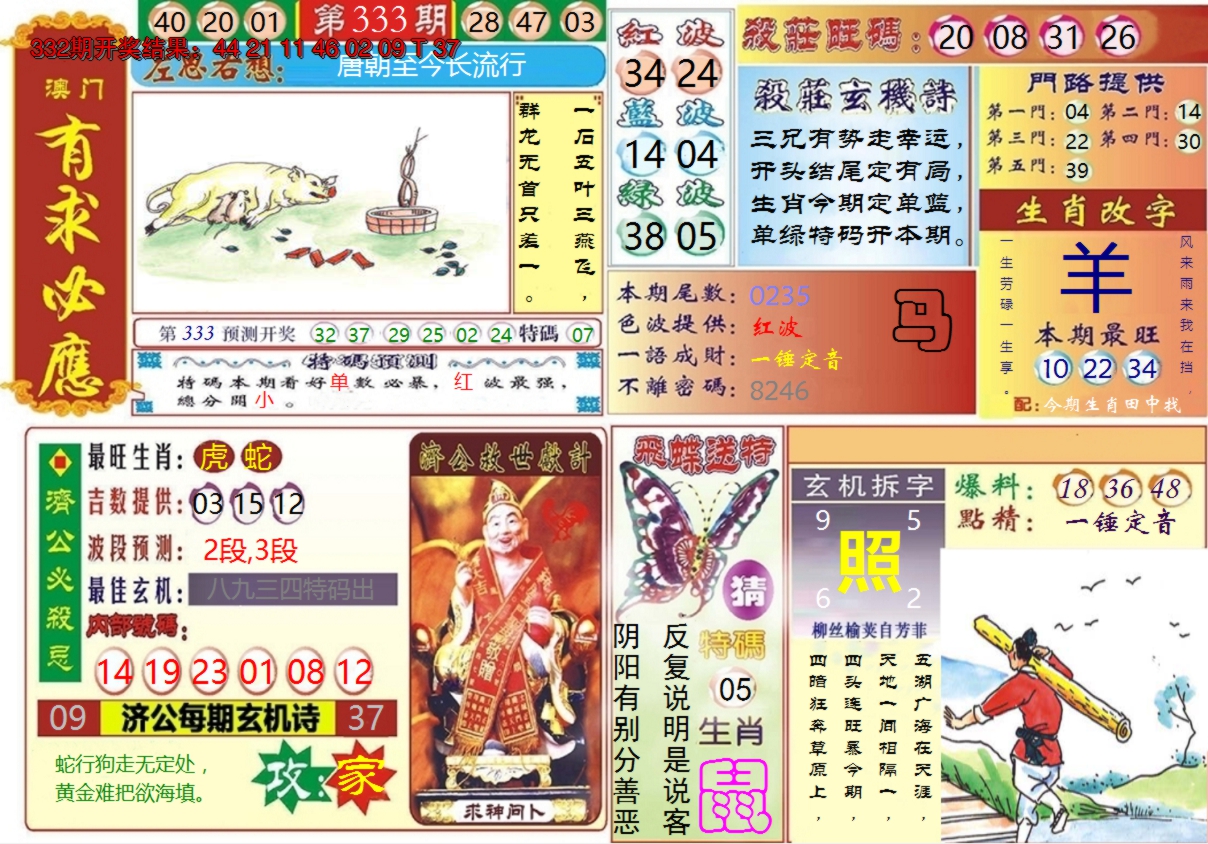 2024333期澳门有求必应