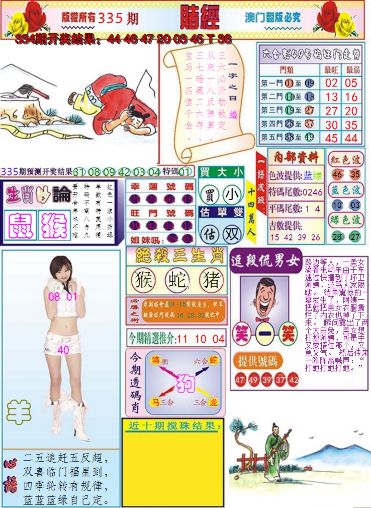 2024335期澳门赌经