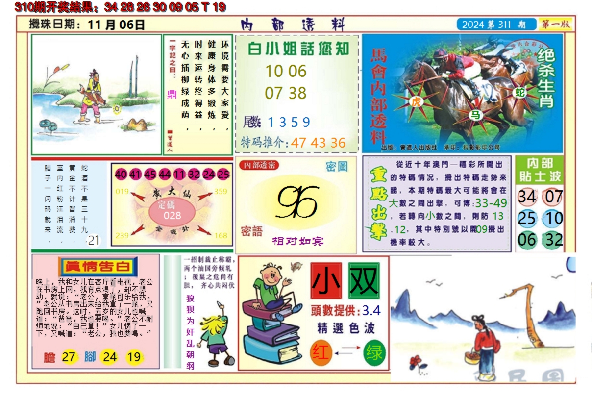 2024311期澳门内部透料A