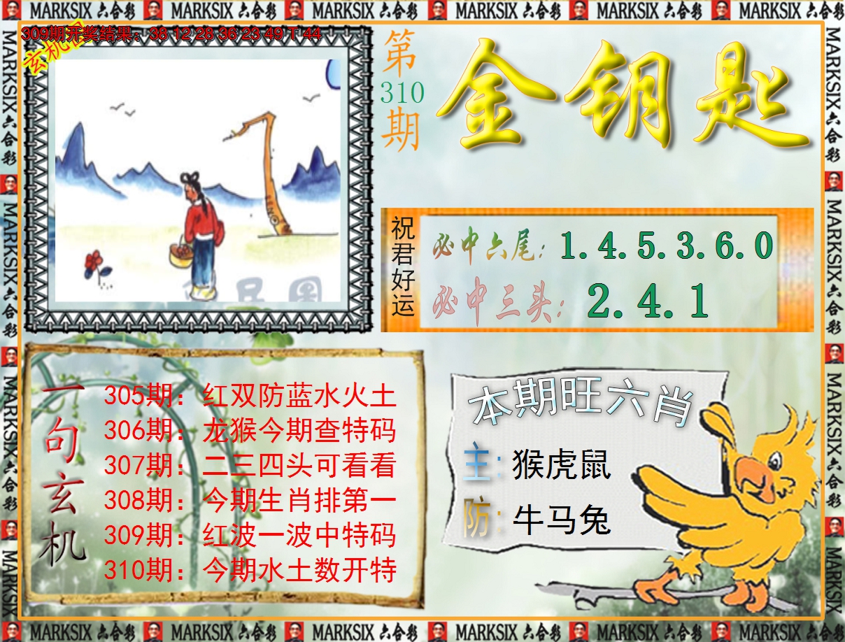 2024310期《澳门金钥匙》