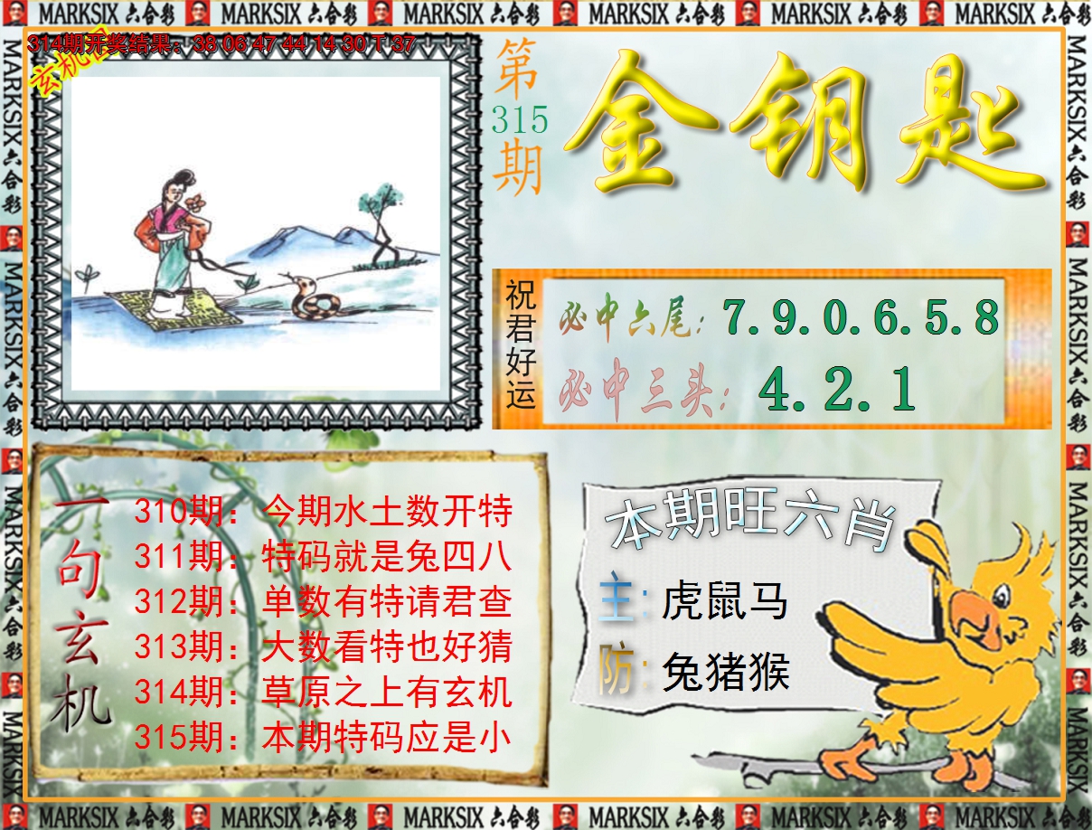 2024315期《澳门金钥匙》