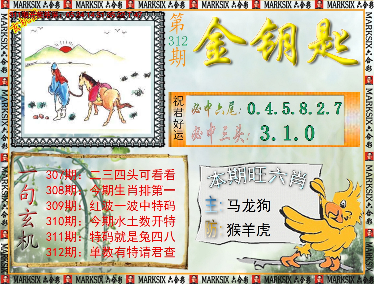 2024312期《澳门金钥匙》
