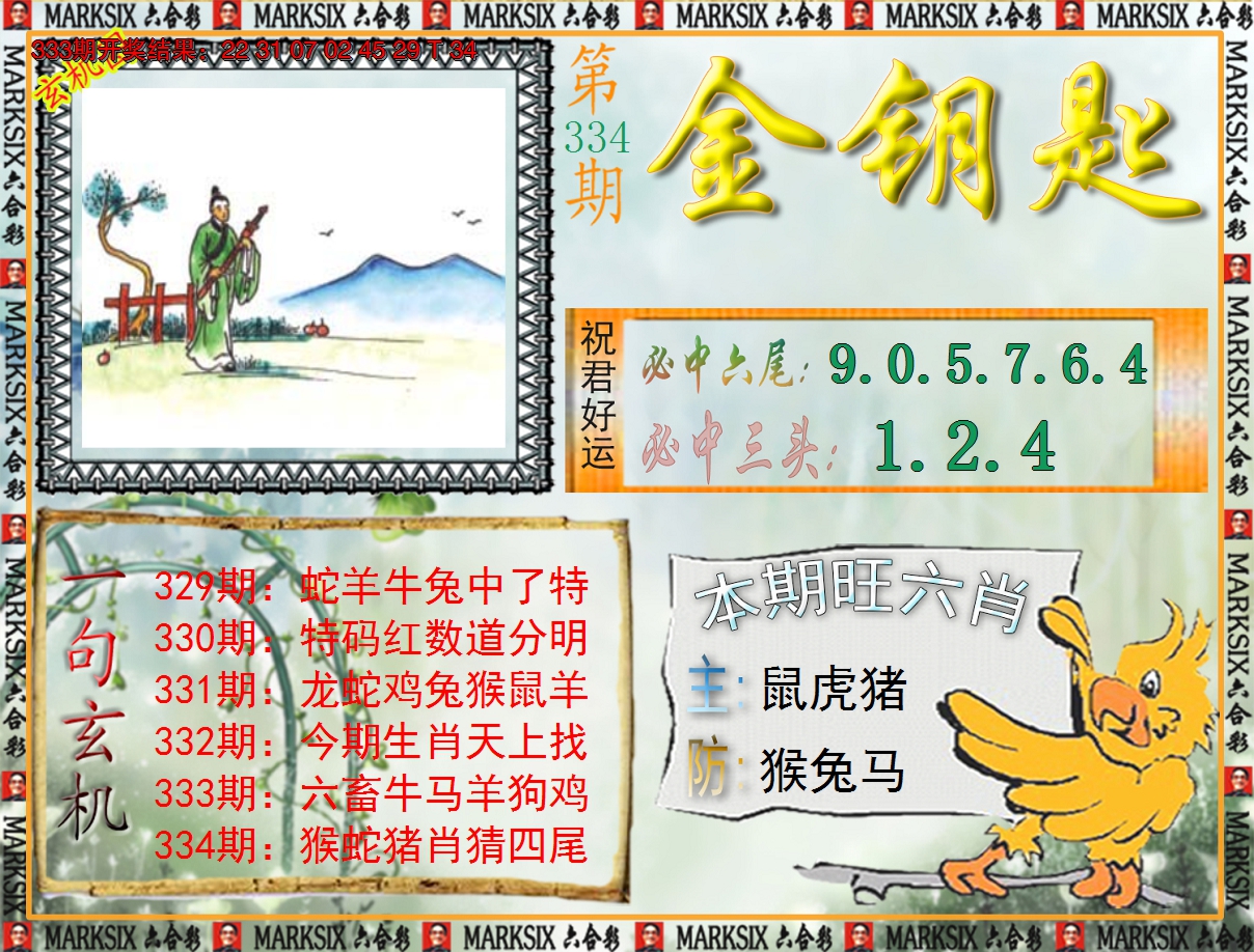 2024334期《澳门金钥匙》