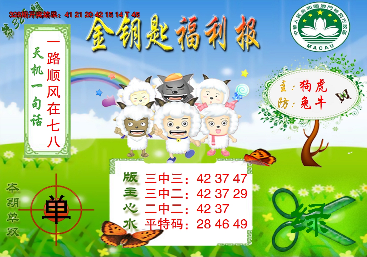 2024329期《金钥匙福利》