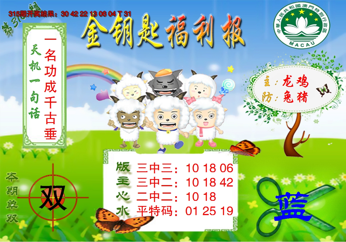2024316期《金钥匙福利》