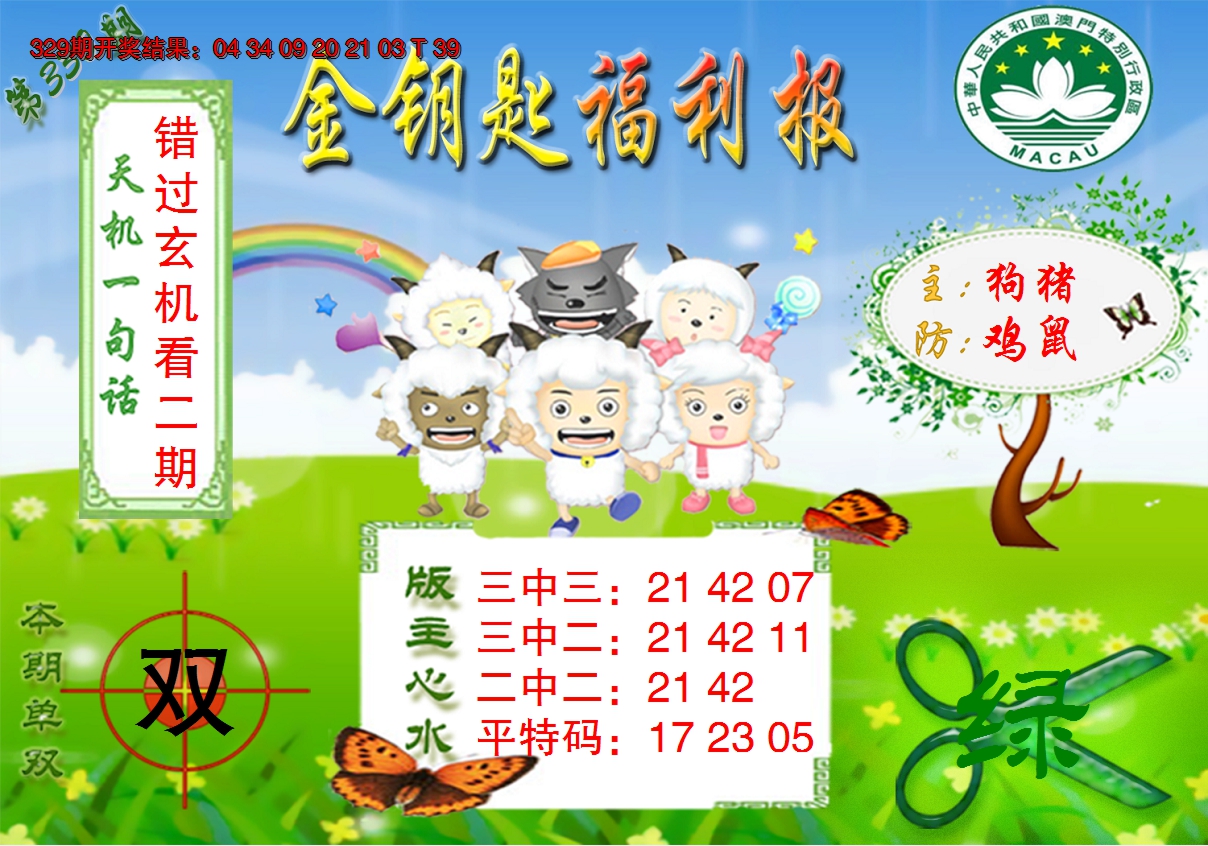 2024330期《金钥匙福利》