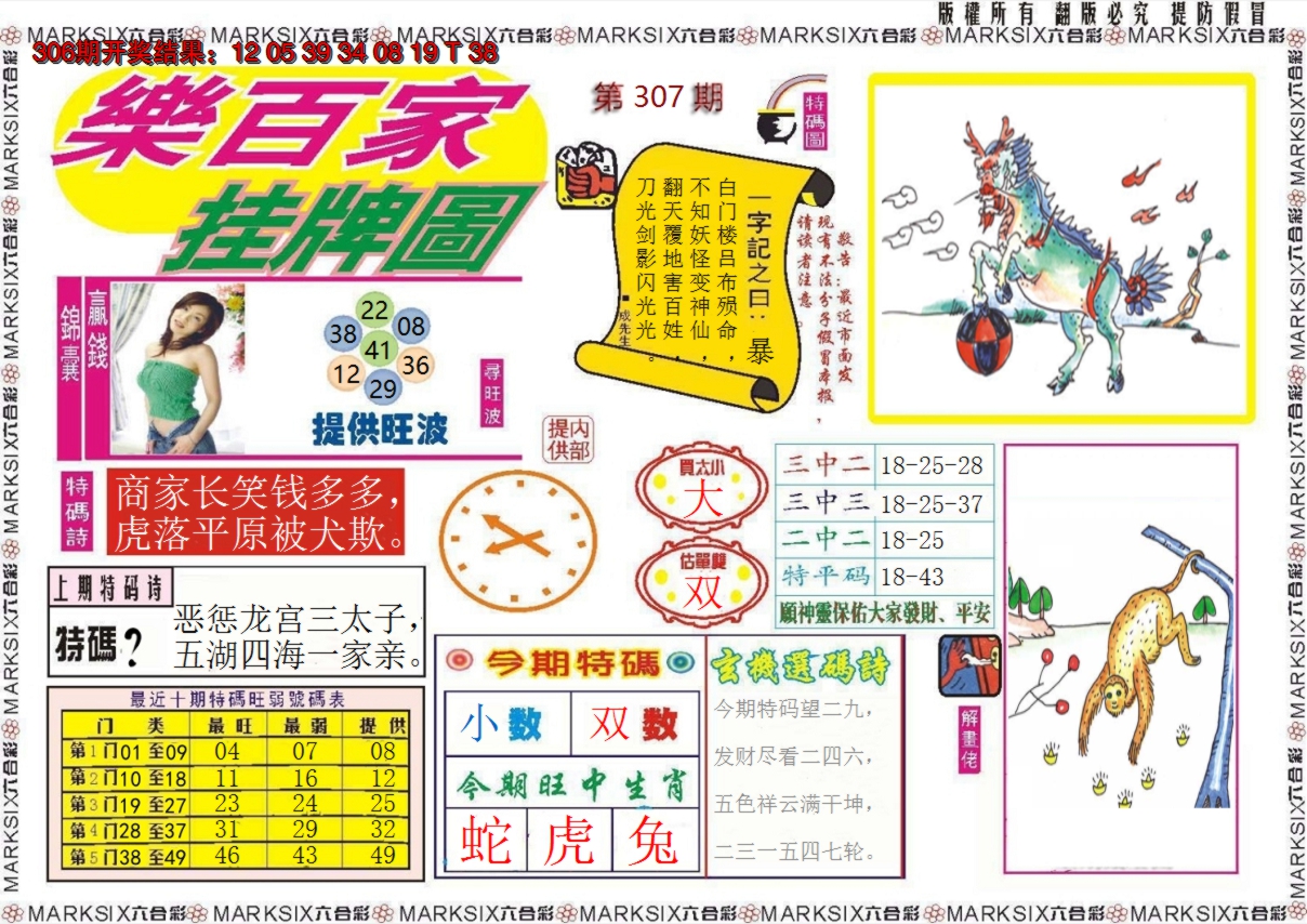 2024307期乐百家挂牌图