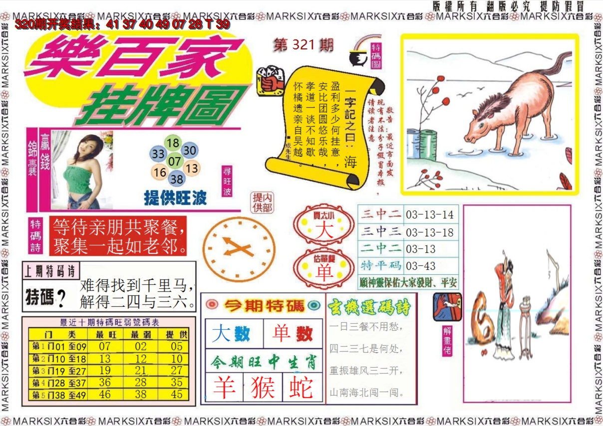 2024321期乐百家挂牌图