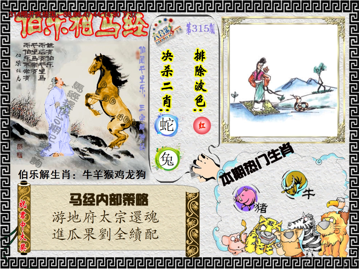 2024315期伯乐相马经