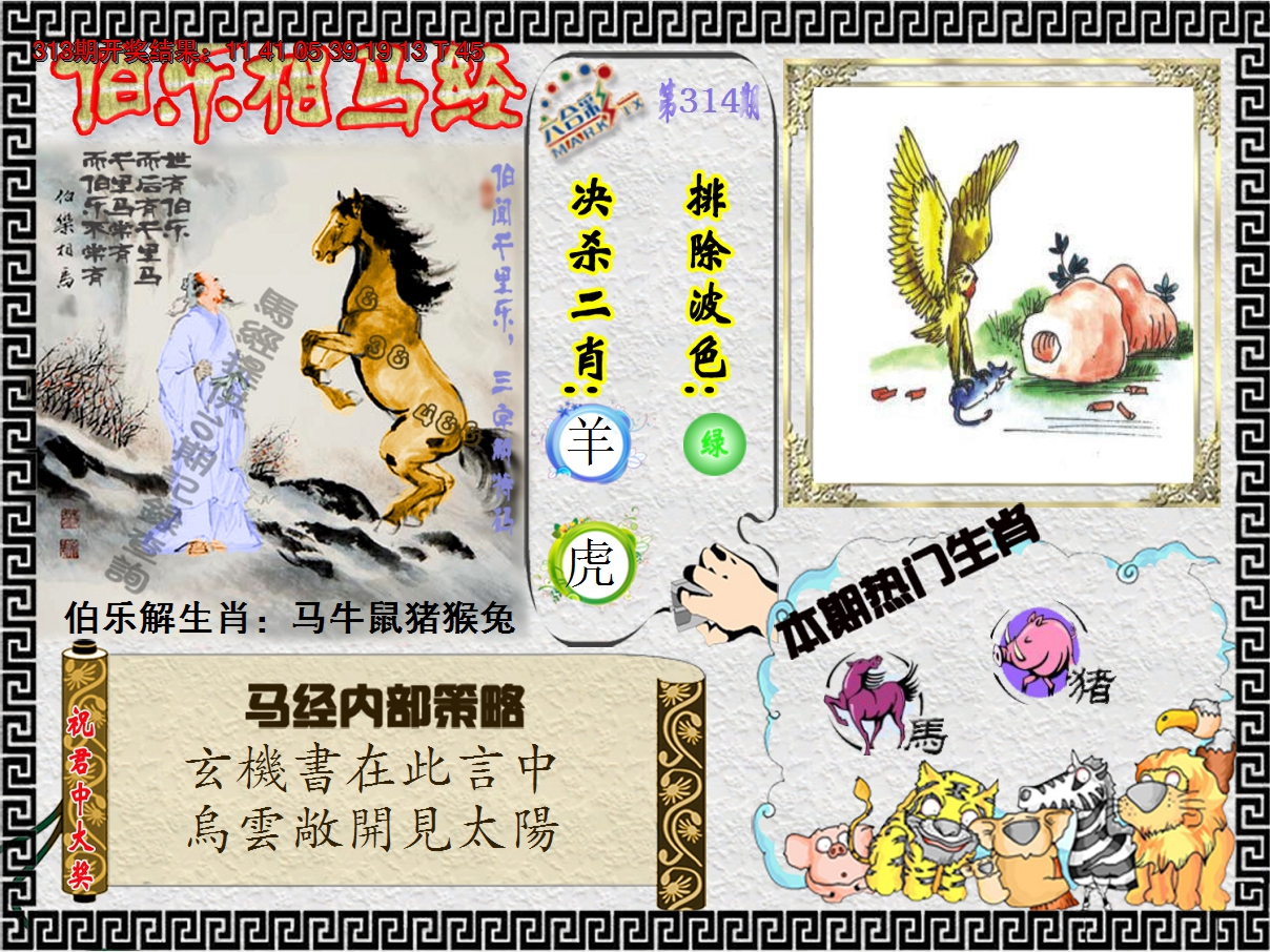 2024314期伯乐相马经