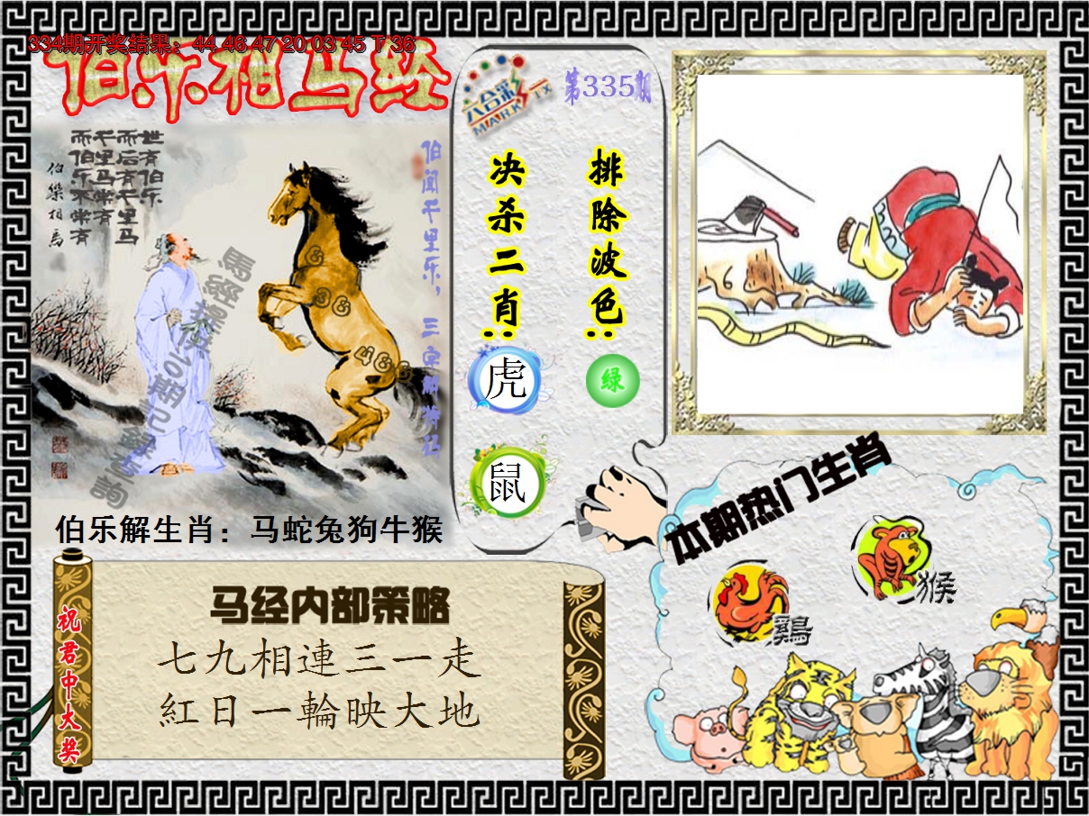 2024335期伯乐相马经
