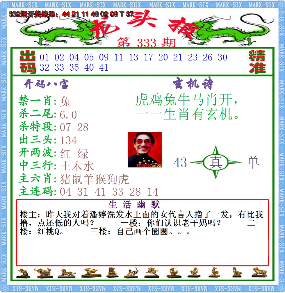 2024333期澳门龙头报