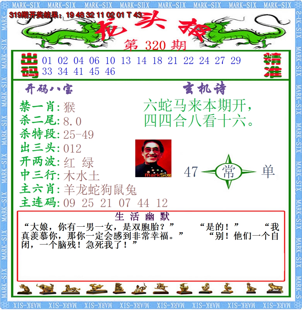2024320期澳门龙头报