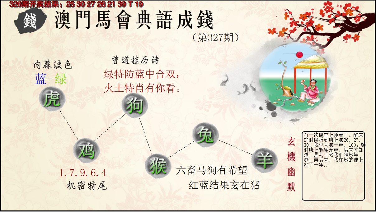 2024327期典语成钱