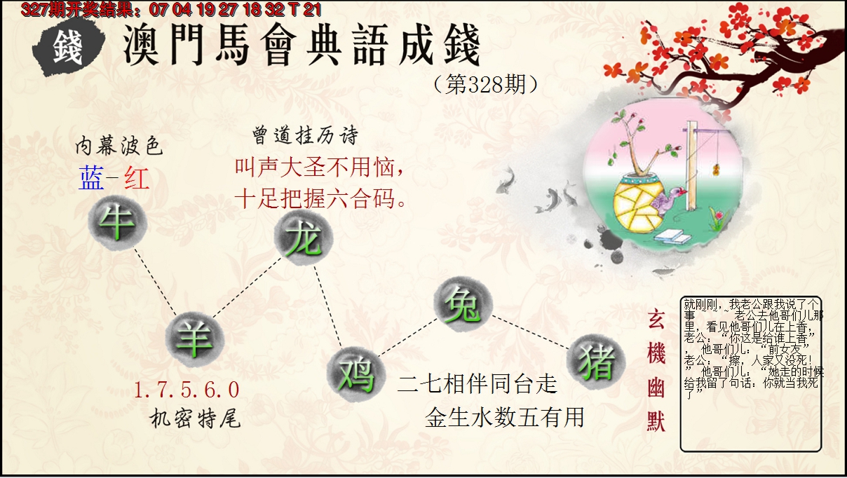 2024328期典语成钱