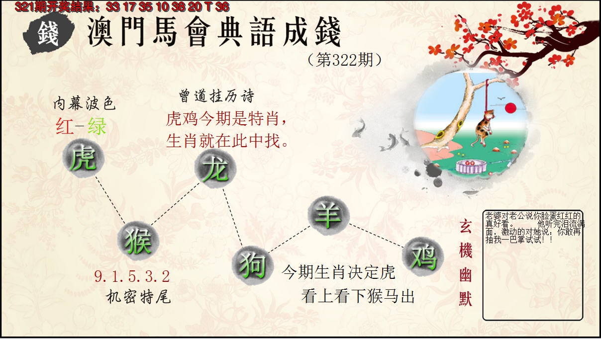 2024322期典语成钱