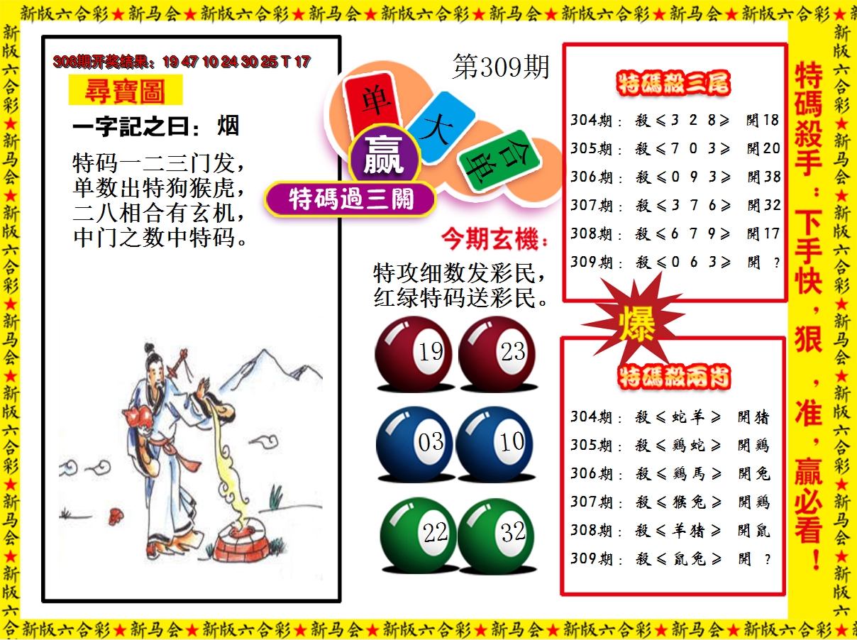 2024309期特码过三关