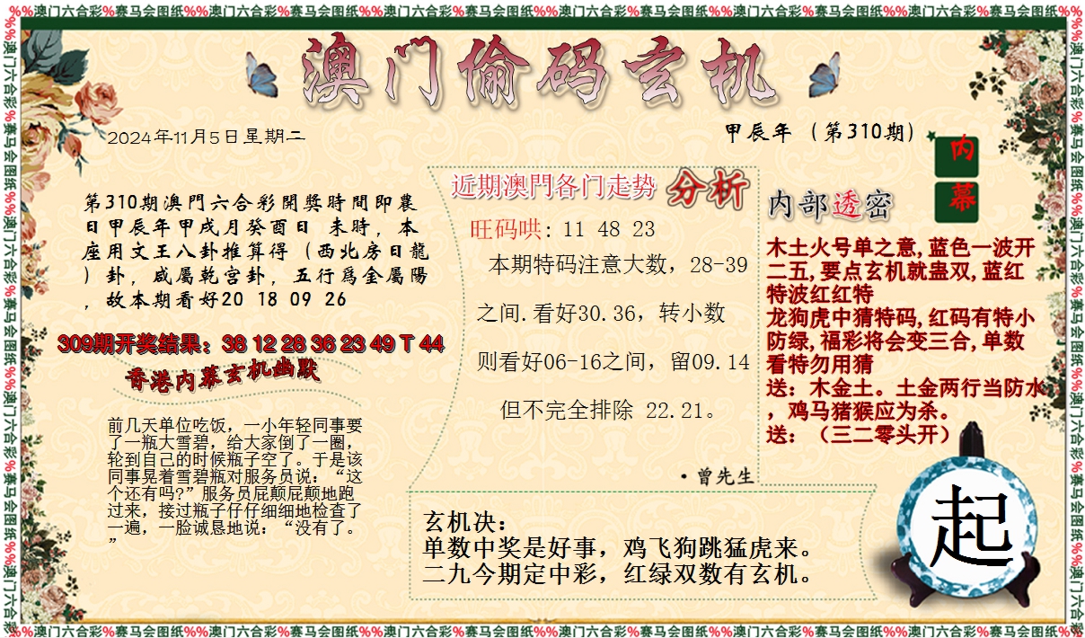2024310期偷码玄机